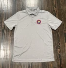 Travis Mathew Prestige Pure Performance Polo Shirt Men’s Medium Gray Poly NEW