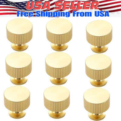 10PCS Single Hole Drawer Knobs Aluminium Alloy Solid Color Round Door Knobs