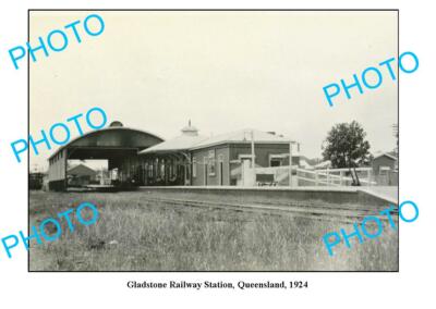 OLD 6 x 4 PHOTO GLADSTONE RAILWAY STATION c1924 QLD. | eBay Australia