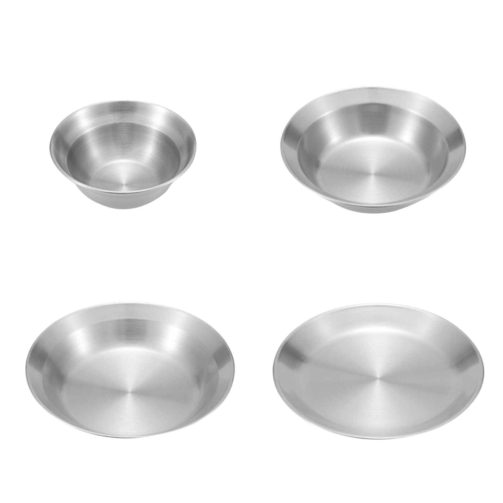 4pcs/set Stainless Steel Plate Environmental Protection Antioxidation