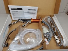 Moen Banbury Single-Handle Kitchen Faucet w/ Side Spray Chrome 7051 New Free Sh