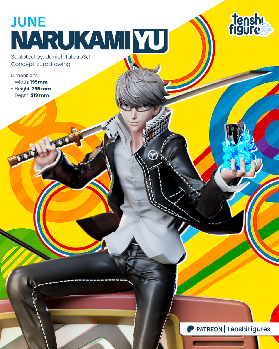 Yu Narukami Persona 4 フィギュア Persona 4 TV anime Yu Narukami G.E.M. series figure finished