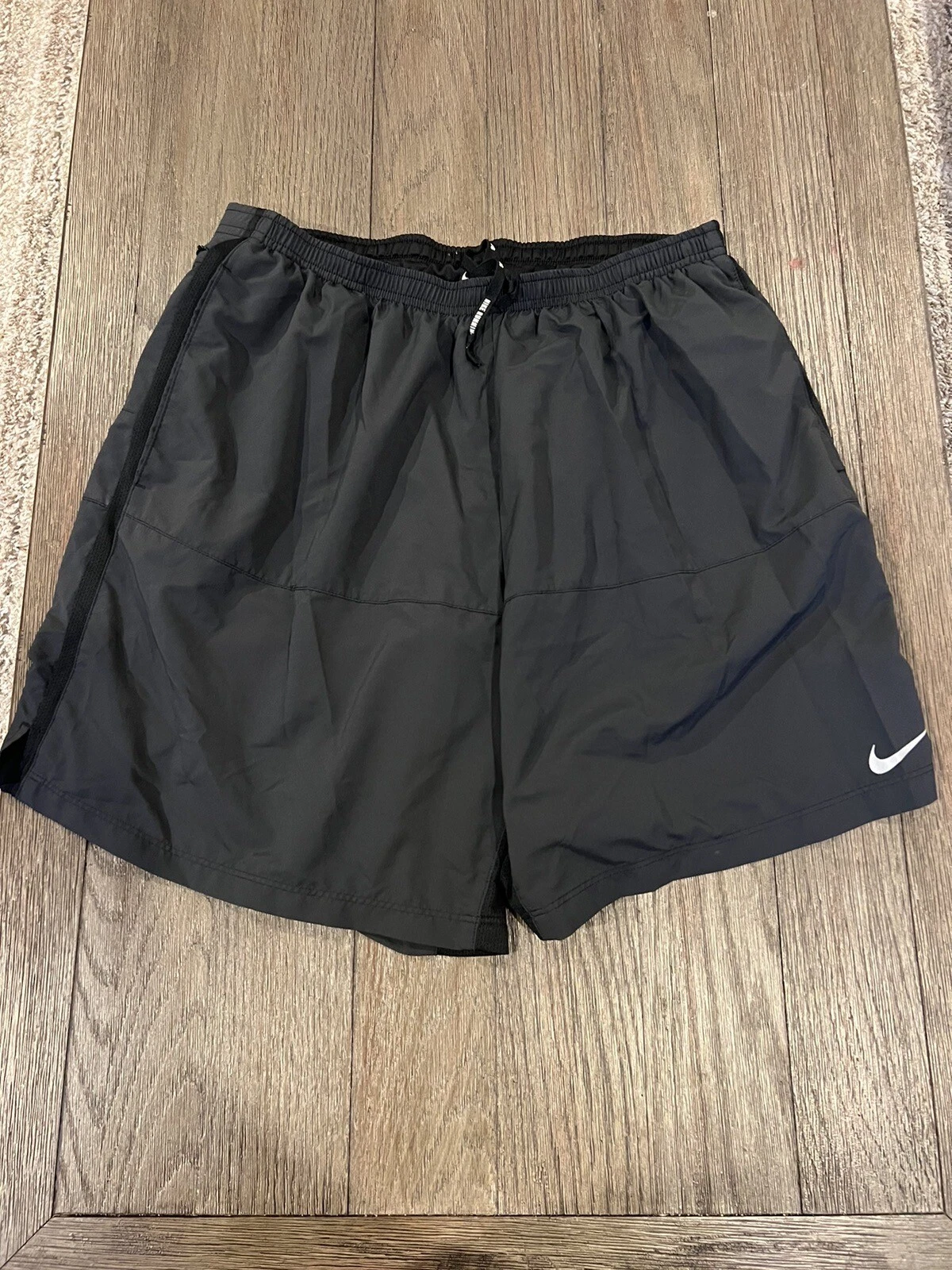 Mens Nike Lined Running Shorts Black 2XL 642807