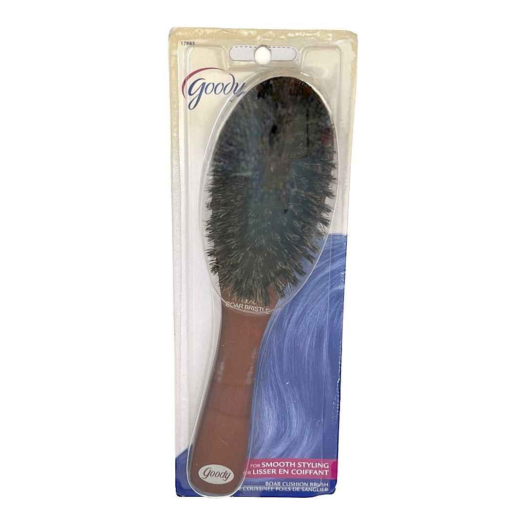 Vintage Goody Hair Brush 100 Boar Bristles Natural Wood Handle 17885 New 2009 41457178850 eBay