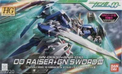 HG00 1/144 #54 OO Raiser + GN Sword III ver Gundam Model Kit USA Seller