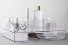 Made By Design Acrylic Tiered Cosmetic Organizer Clear Extra-L (New with No Tag)