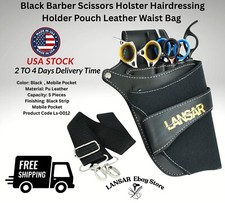 Barber Case Hairdressing Holder Scissors Comb Waist Belt Holster Pouch Bag New