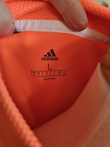 Adidas Limited Edition Golf Sweatshirt in Neon Orange Elastic Waist Sz L NWOT - Picture 9 of 10