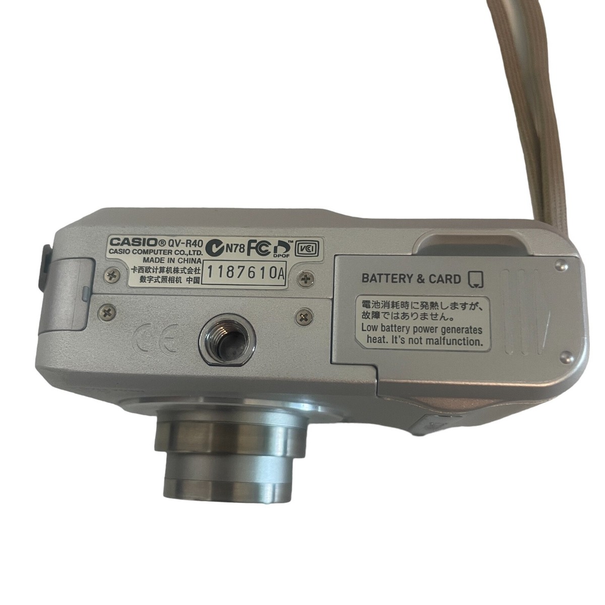 平成レトロ　CASIOカシオ　QV-R40動作確認済　美品　電池式 CASIO QV-R40