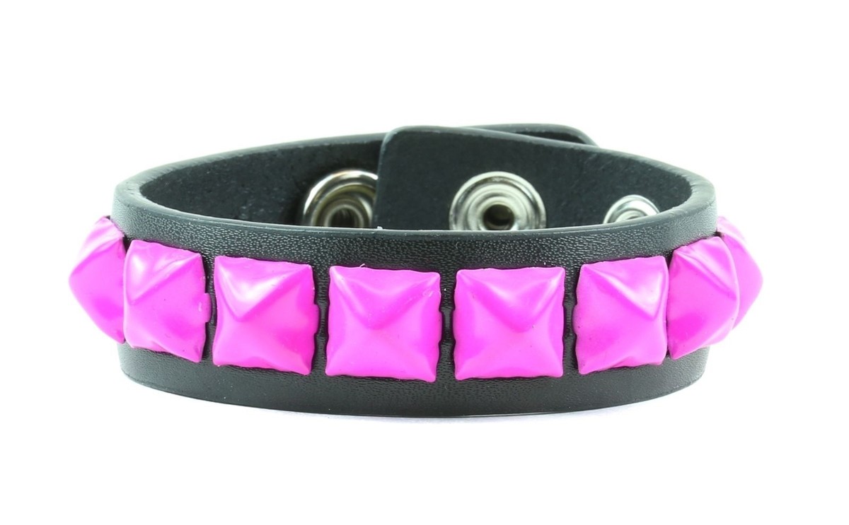 アンダーカバー PYLAMID STUDS LEATHER BRACELET Studded Pyramid Leather Bracelet Punk Gothic Thrash Metal