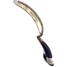 LONG 16" HAND SICKLE GRASS WEED CUTTER CUTTING GARDEN TOOL CUT DOWN CURVED