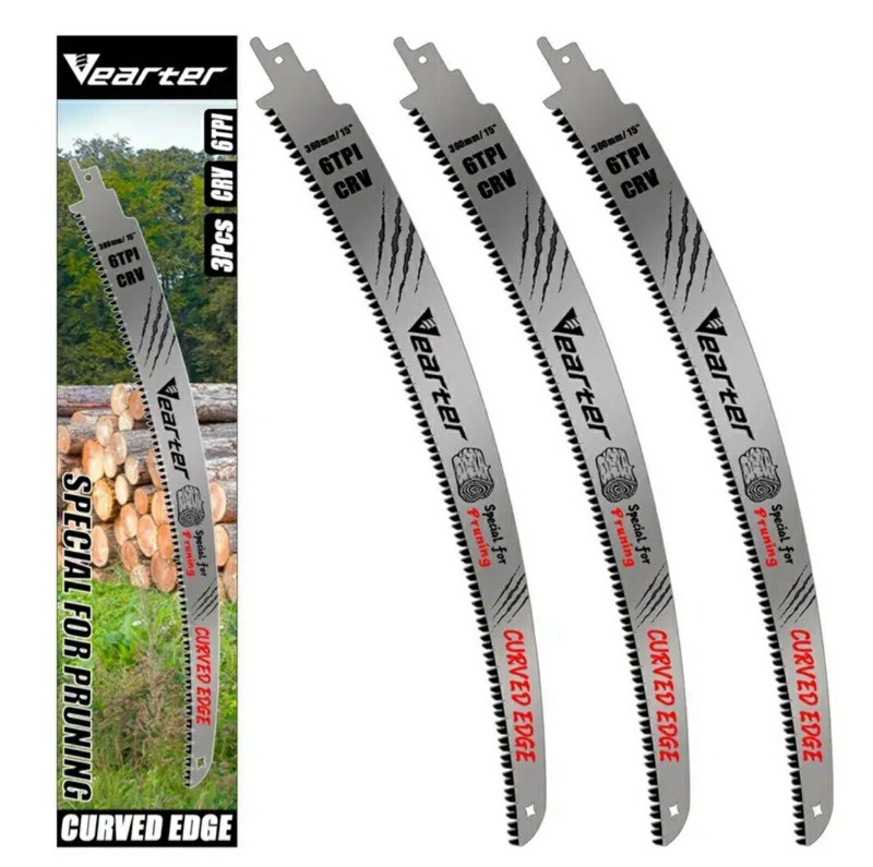 15 Inch Japanese Teeth Curved Reciprocating Arc Saw Blades Wood Pruning Saw 6TPI