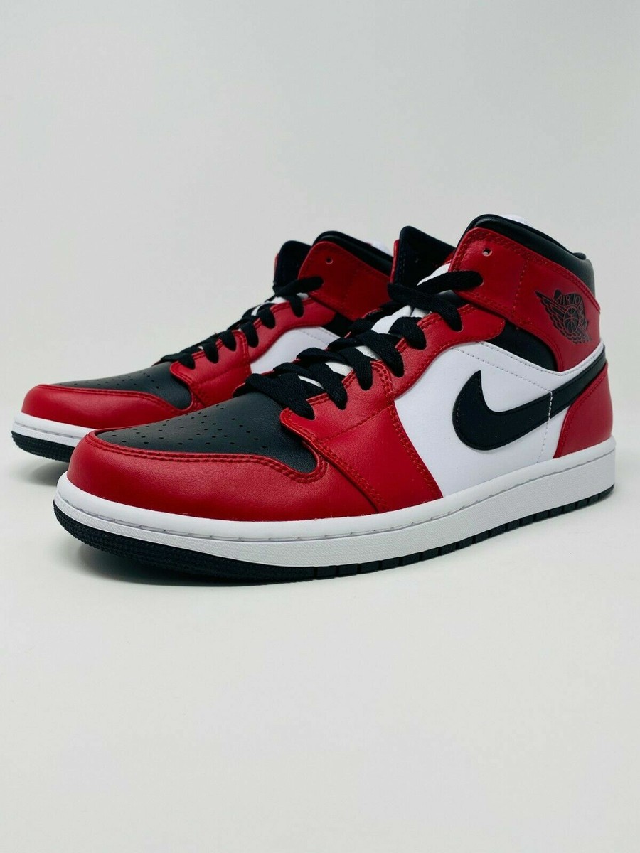Jordan Brand（NIKE） - Air jordan 1 mid bred Chicago toe Jordan 1 Mid Chicago Toe Men's - 554724-069 - US