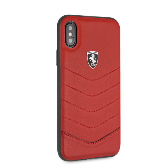 CG MOBILE IPhone X/XS FERRARI HERITAGE QUILTED Red Leather