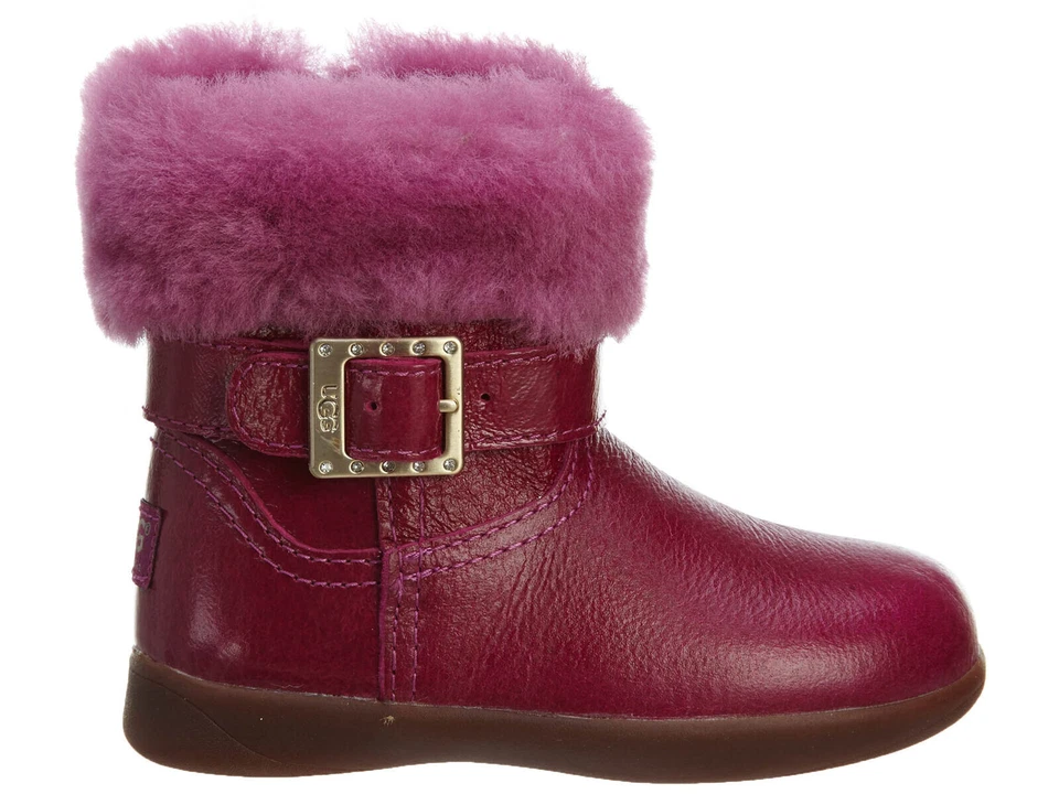 Niño pequeño UGG Australia Gemma charol 1005149T rosa 100% original nuevo Foto 2 de 4