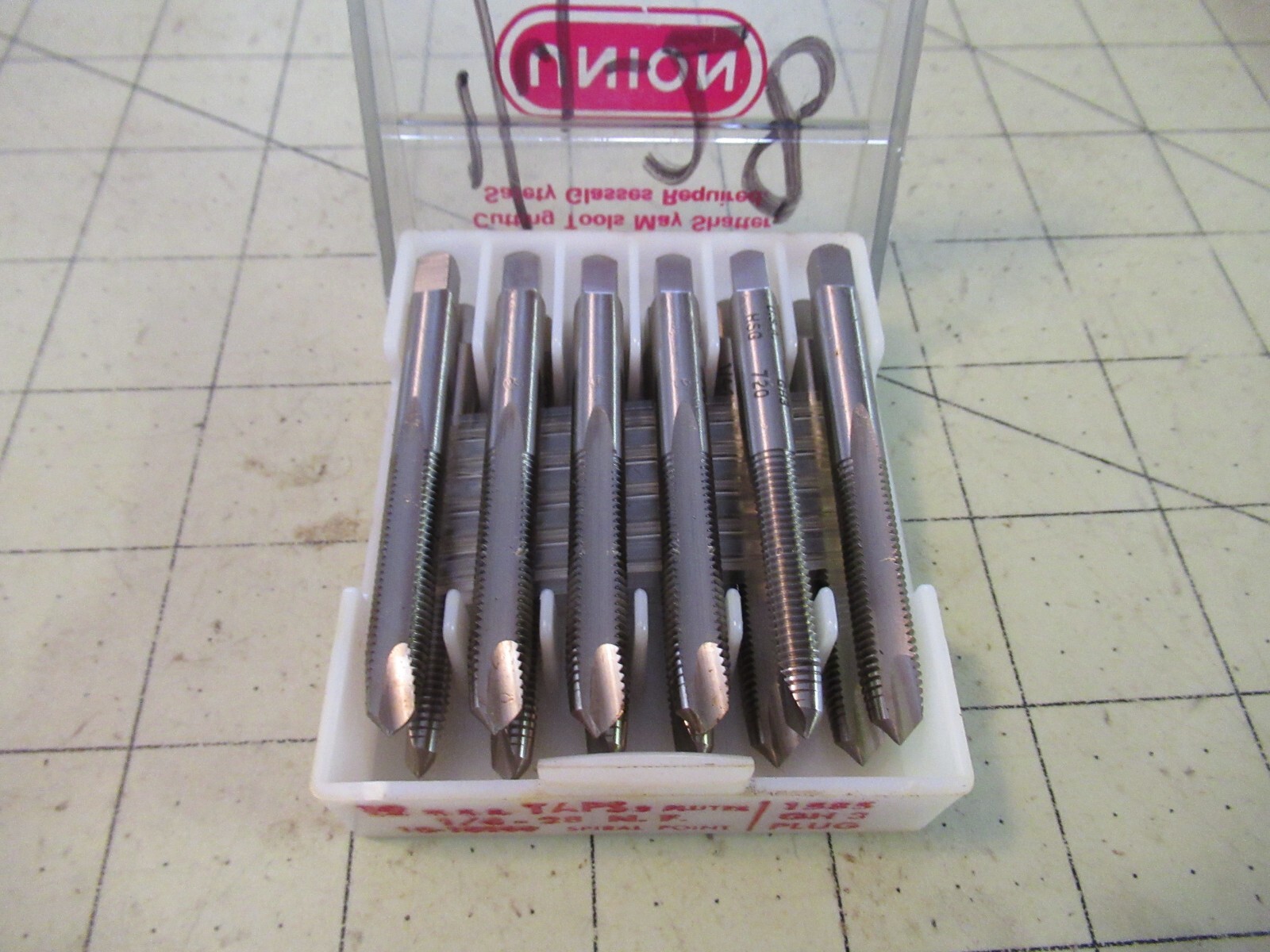 12 LITTON UNION TWIST DRILL H.S.S TAPS FLUTES 1/4-28 N.C. 10-10299 ...