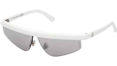 MONCLER Orizion ML0254 21C White Half Rim Plastic Sunglasses Frame 65-8-135