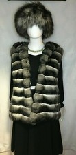 Chinchilla Vest With Hood From Marc Kaufman Furs In Nyc No Tags