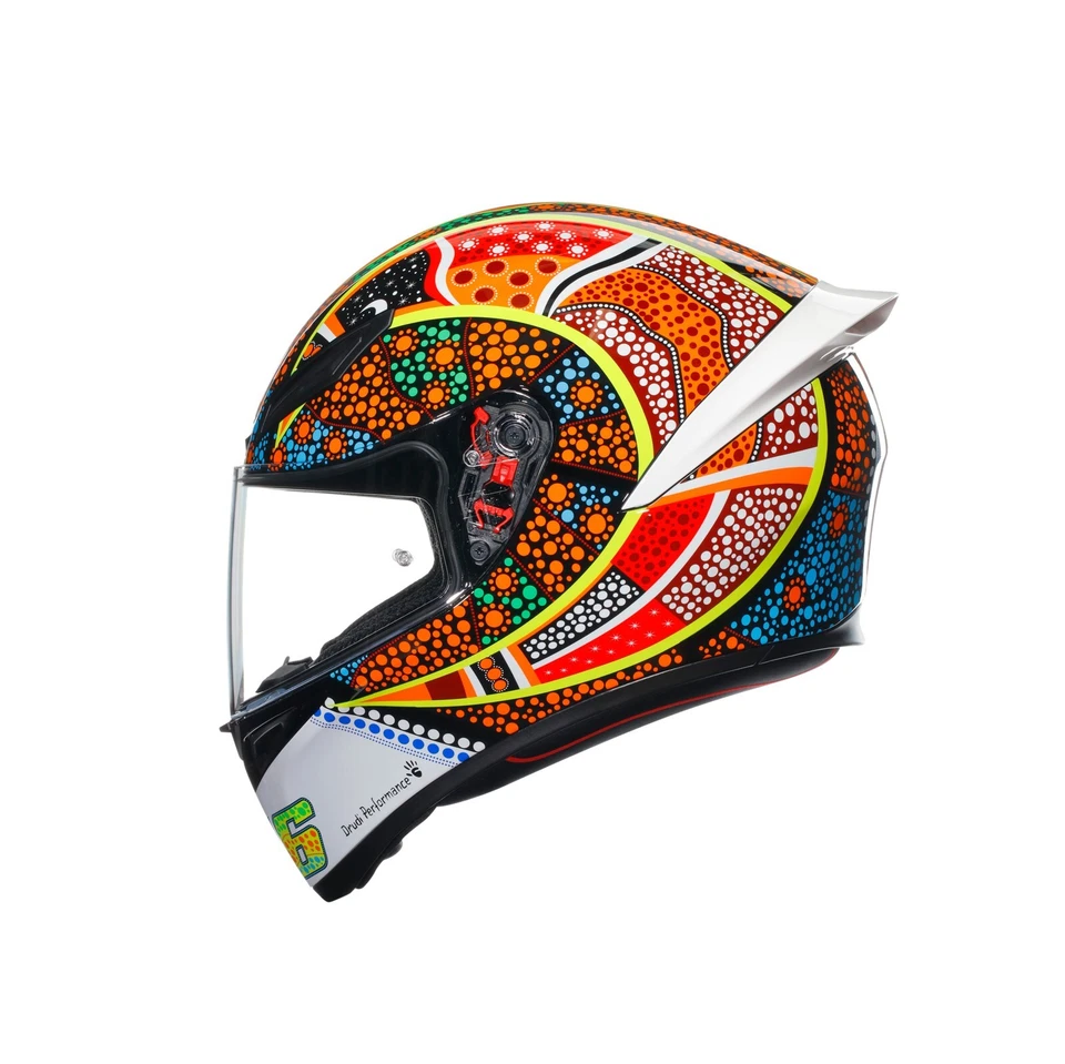 AGV K1 S Dreamtime Intégral (Blanc / Bleu/Rouge/Jaune ) Couleur: Taille: XS (53) - Photo 3/4