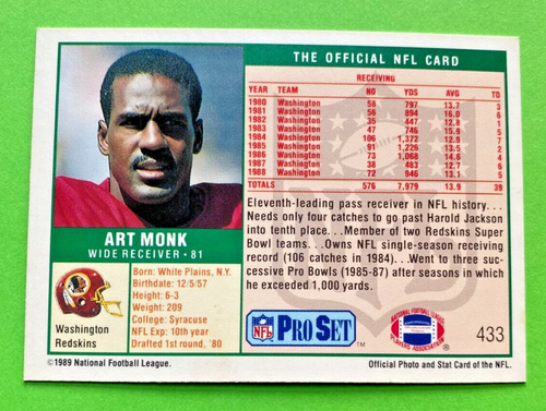 1989 NFL Pro Set. Pick what you need to complete your set. - Picture 313 of 401