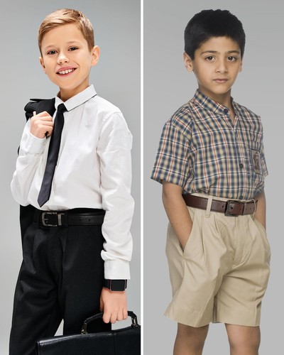 Reversible 2 in 1 Kids Belt Durable PU Leather Belt for School Uniforms - Picture 6 of 7