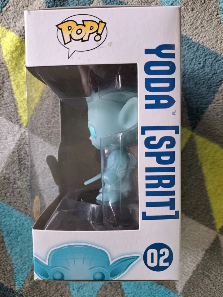 Yoda Glow Pop 02 Spirit - Star Wars Funko Pop! Vinilo 2015 - Abovedado + Protector Foto 3 de 4