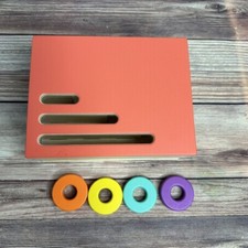 Lovevery Count and Slide Ring Chute Wooden Toy The Realist Play Kit Montessori