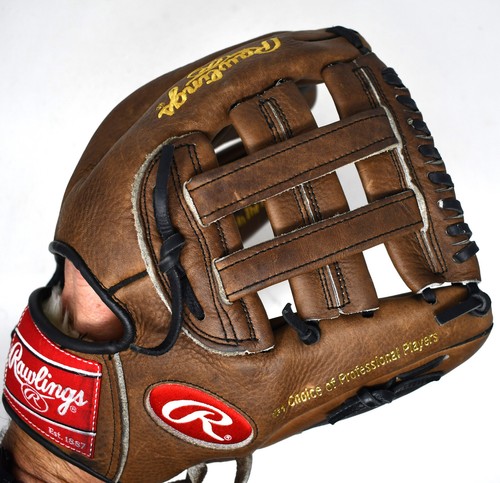 Vintage Rawlings RTD150C 11,5" Baseball Feldhandschuh braun Vollnarbensteerhide