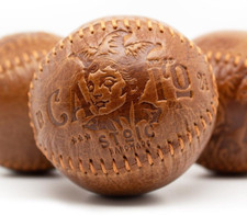 Handgefertigte Jonglierbälle aus Leder im Used-Look – 6,3 cm, 100 g Lederbälle