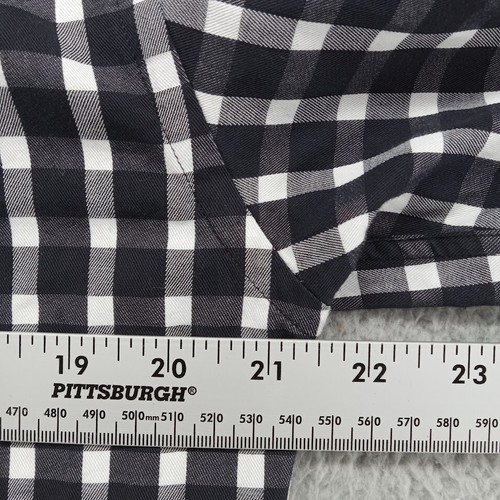 Pal Zileri Shirt Mens Medium 39-40 BLack White Check Sport Heritage Normcore - Picture 6 of 8