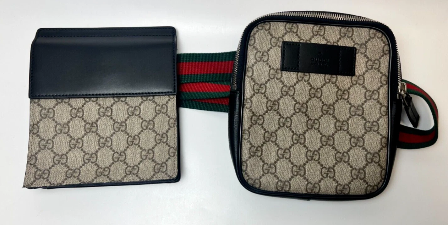 Sac à sangle taille Gucci GG Supreme Web ceinture   bon état
