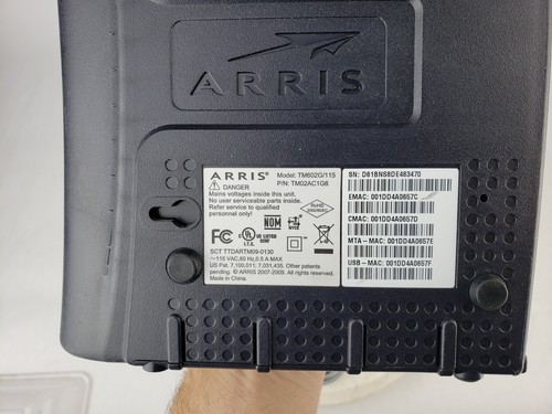 ARRIS TM602G/115 Touchstone Telephony Modem & Power Cord Computer Internet - Picture 5 of 10