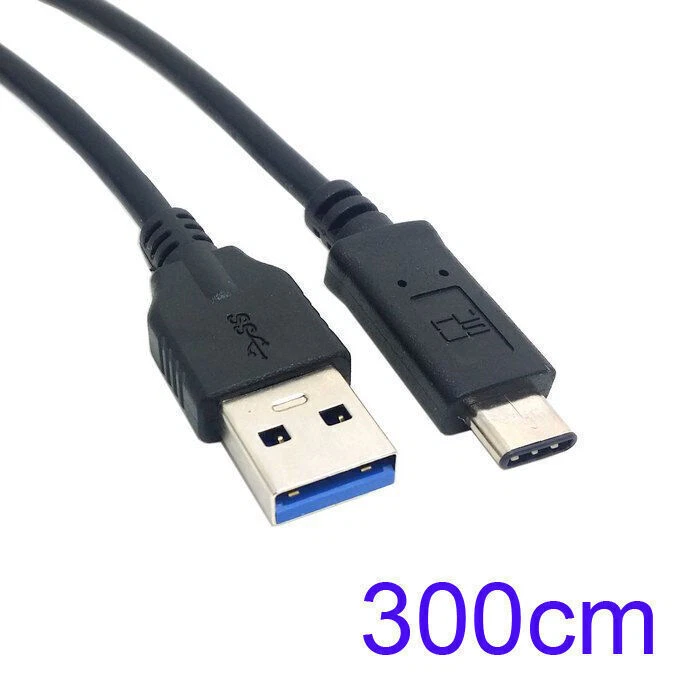 10ft 3m USB 3.0 3.1 Type C Male Connector to Standard Type A Male Data Cable 3m - Image 2 of 4