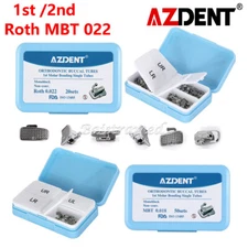 AZDENT Dental Orthodontic Buccal Tubes 1st 2nd Molar Tube Roth MBT 022 Bondable