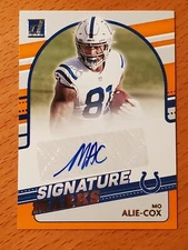 2021 Donruss Signature Marks #19 Mo Alie-Cox Colts TE Auto