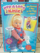 Hop-a-long Katie By Gc Toys Doll On Pogo And Horse Electronic 12" Tall Laughs