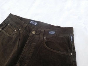 versace corduroy pants