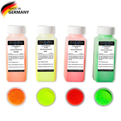 Tagesleuchtpigment | FL | fluoreszierend einfärben von Epoxi Harze PU Lacke EP