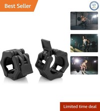 Quick Release 2-Inch Barbell Collar Pair for Effortless and Secure Weightlifting