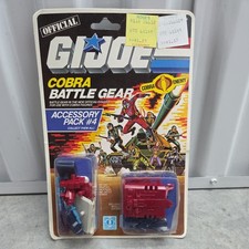 1986 GI Joe COBRA BATTLE GEAR Accessory Pack  4 FACTORY SEALED BLISTER PACK