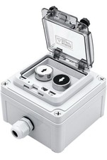 OELFFOW IP67 Button Switch Outdoor Waterproof Box 2 Push Button