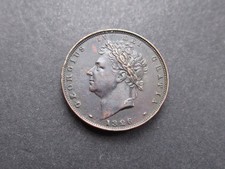 1826 George IV Copper Farthing Coin Nice Collectable Condition