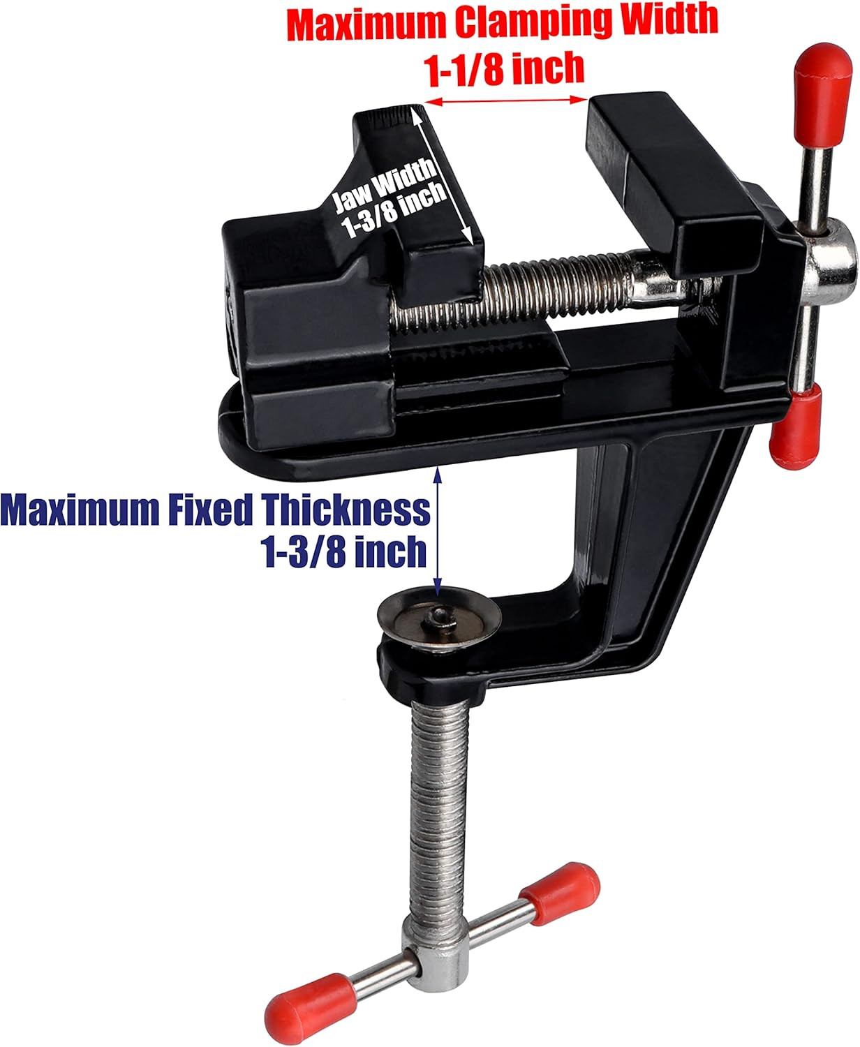 Mini Vise Clamp Small Bench Vice Clamp on Table Vise Drill Press Vice for Wood C