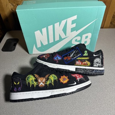 Size 9 - Nike SB Dunk Low Pro QS Black/Multicolor/White 2022