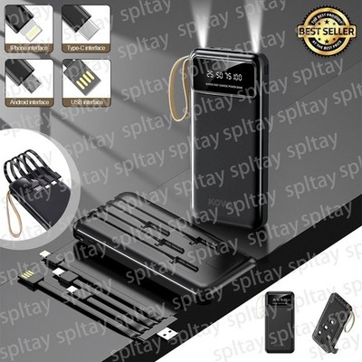 100000mAh Tragbar Power Bank USB für iPhone 6 7 8 X 11 12 13 14 15 Pro Max Handy