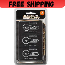 3x Magnetic Key Case Holder Sticks To Car Hide A Spare Key Storage Safe Hideakey