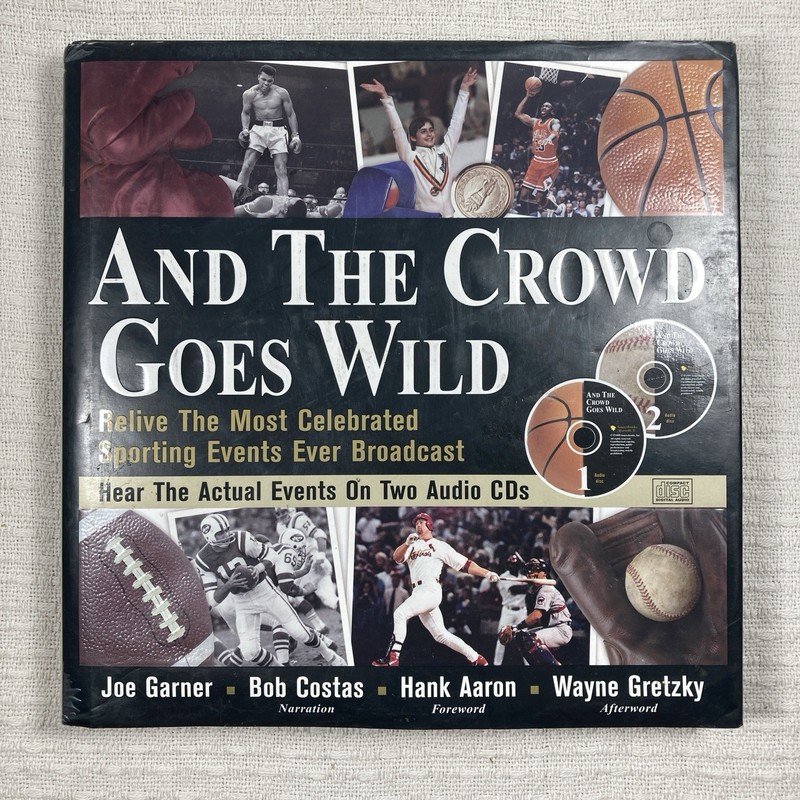 And the Crowd Goes Wild Sports Audiobook CD Box Set Joe Garner Bob Costas