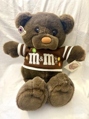 VINTAGE 1987 MARS M&M's Chocolate Chums NIBBLEBITS BEAR 15'' Plush With Tags!