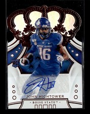 2020 Panini Chronicles Draft Picks #97 John Hightower IV Crown Royale Signatures