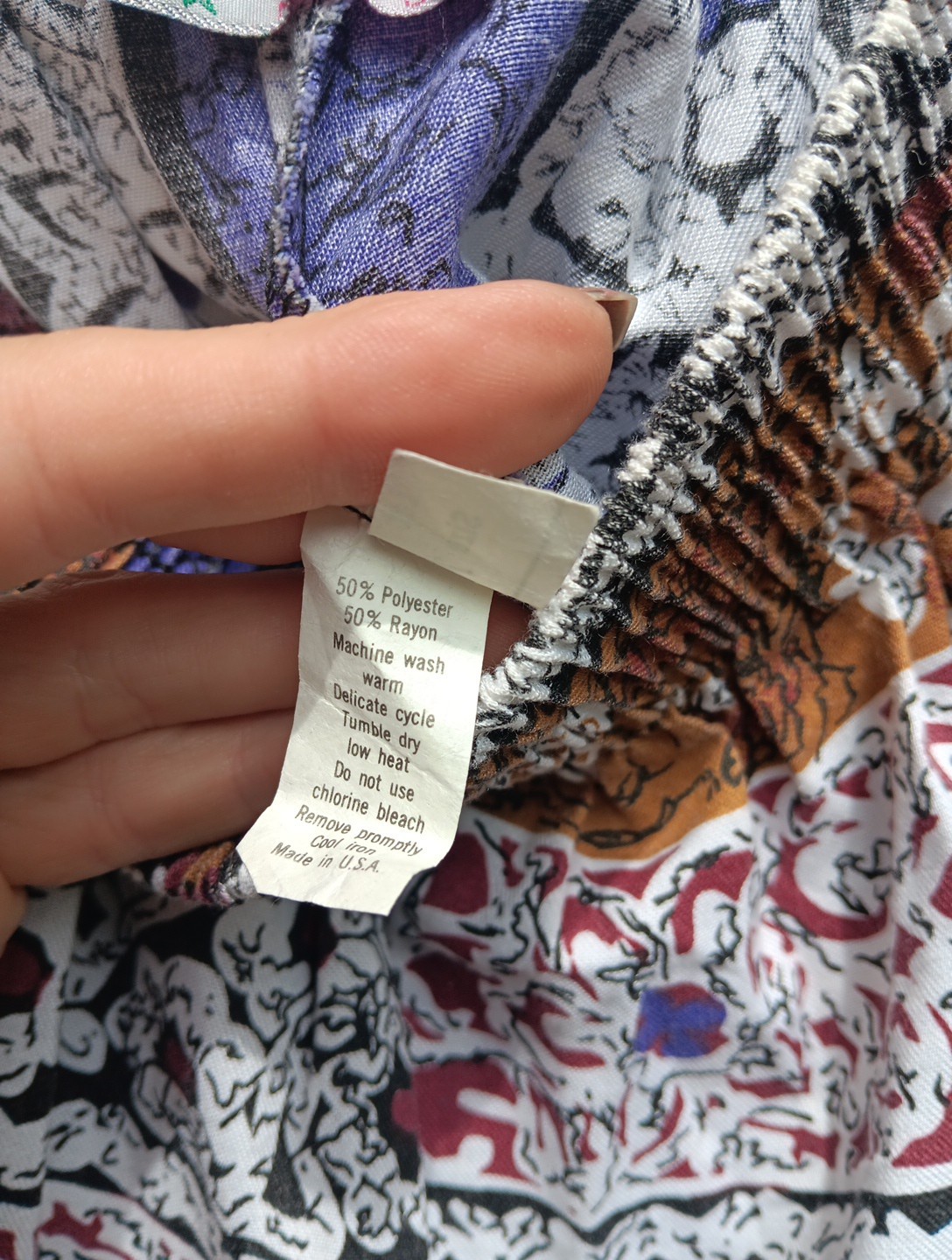 Patchwork Pants Wide Legged S Bohemian Hippie Vtg… - image 9